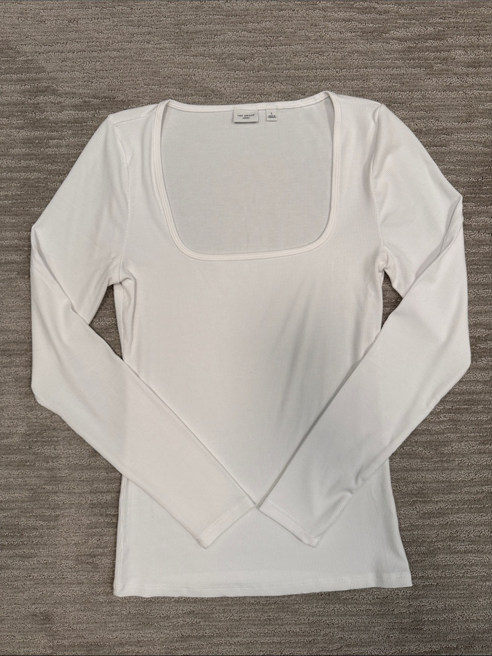 Aritzia Luxe Lounge Den Long Sleeve White Size Large